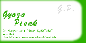 gyozo pisak business card